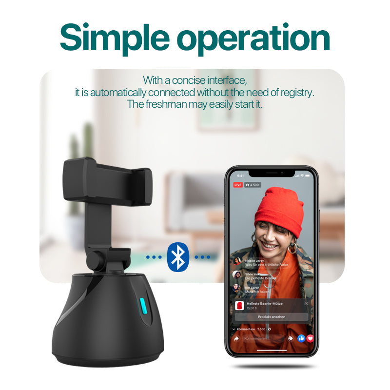 Smart 360° Face Recognition Phone Holder