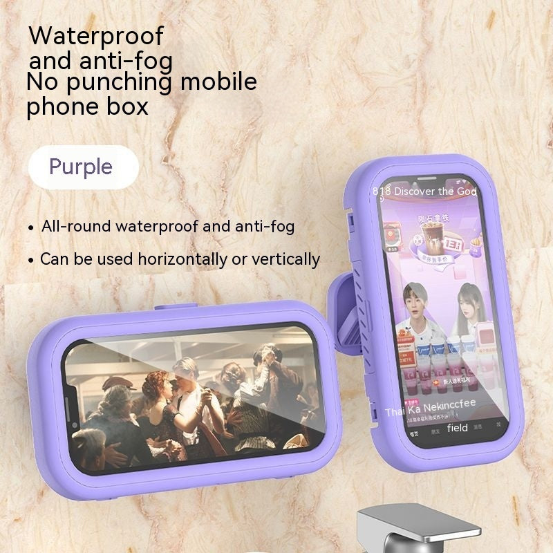 Waterproof Bathroom Rotatable Mobile Phone Box