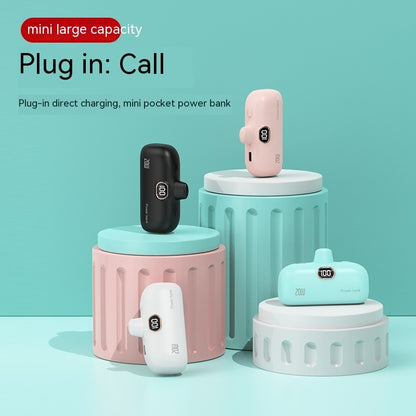 Mini Fast-Charge Wireless Capsule Power Bank