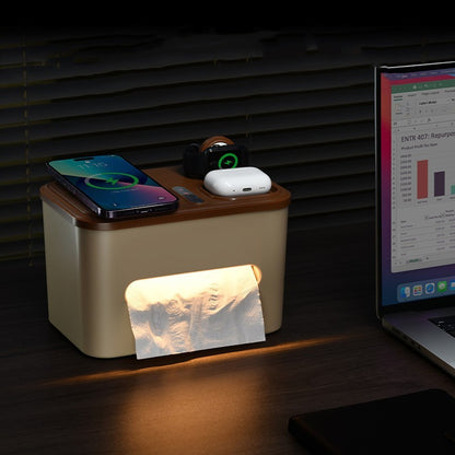 Tissue Storage Box Bedside Lamp